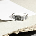 Boho Black Stone Men's Ring