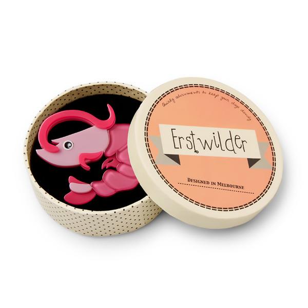 Brian B. Quaid Prawn Brooch - Erstwilder Ocean Vibes 2.0 (2018)
