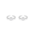 Centered Stone Toe Ring