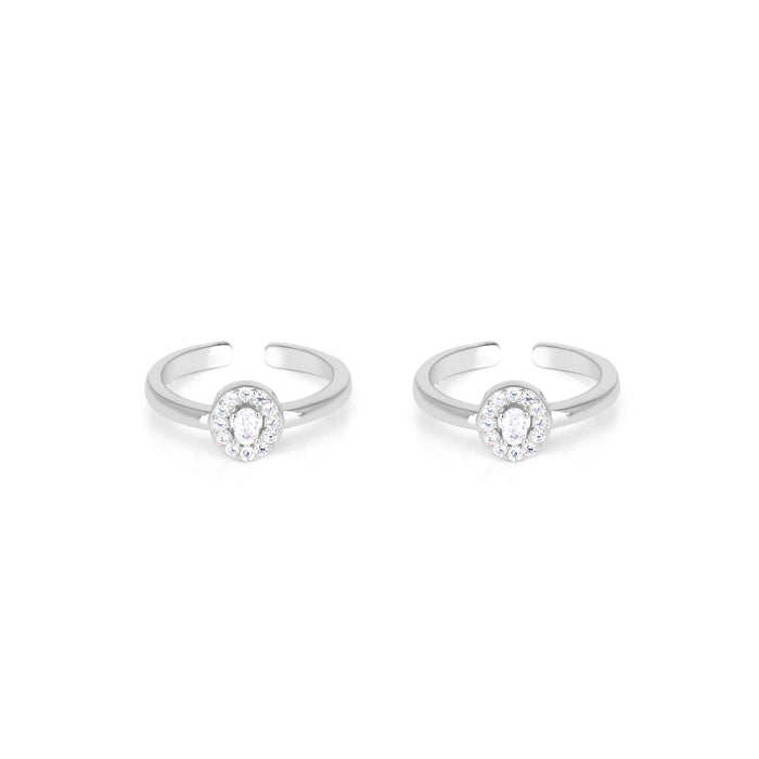 Centered Stone Toe Ring