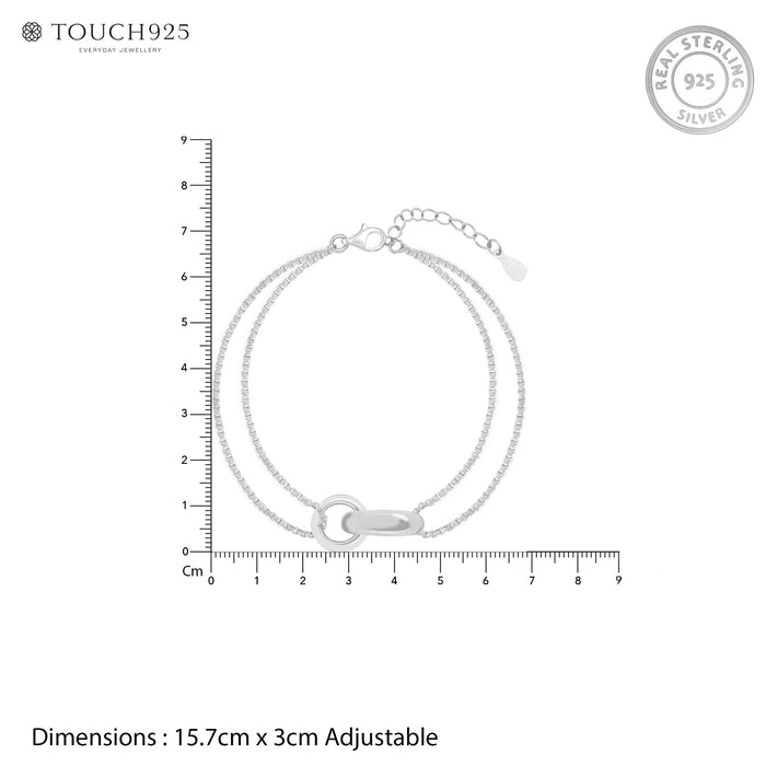 Circular Double Chain Bracelet