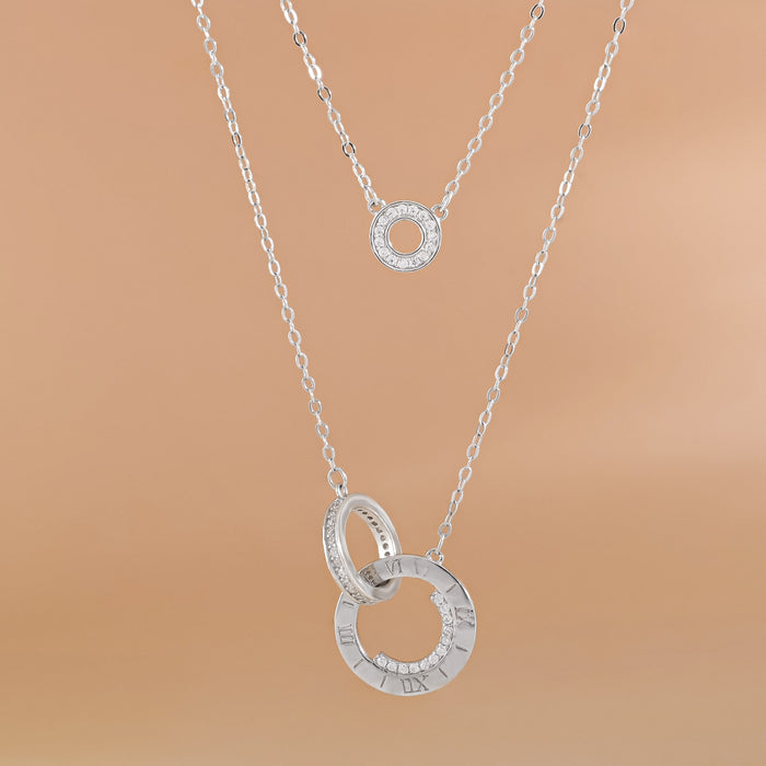 Circular Embrace Layered Necklace