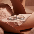 Circular Harmony Oxidized Toe Ring