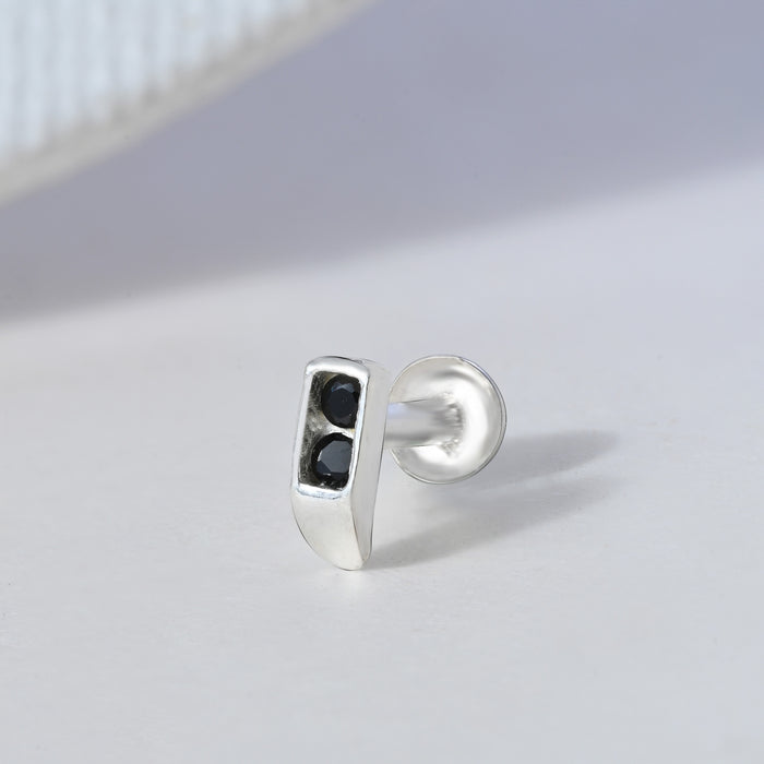 Classic Bar Silver Nose Pin