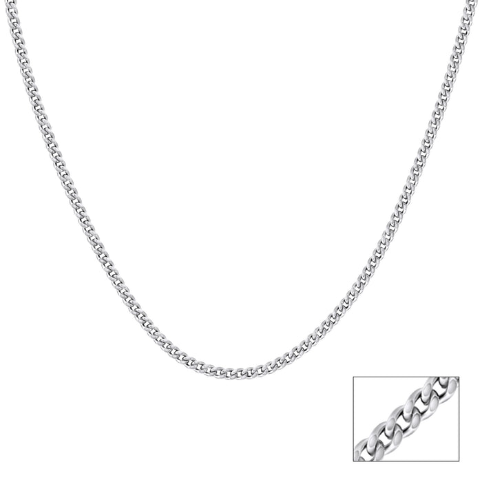 Classic Curb Sterling Silver Chain