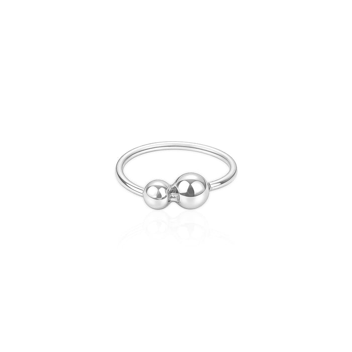 Classic Dual Bead Helix Hoop