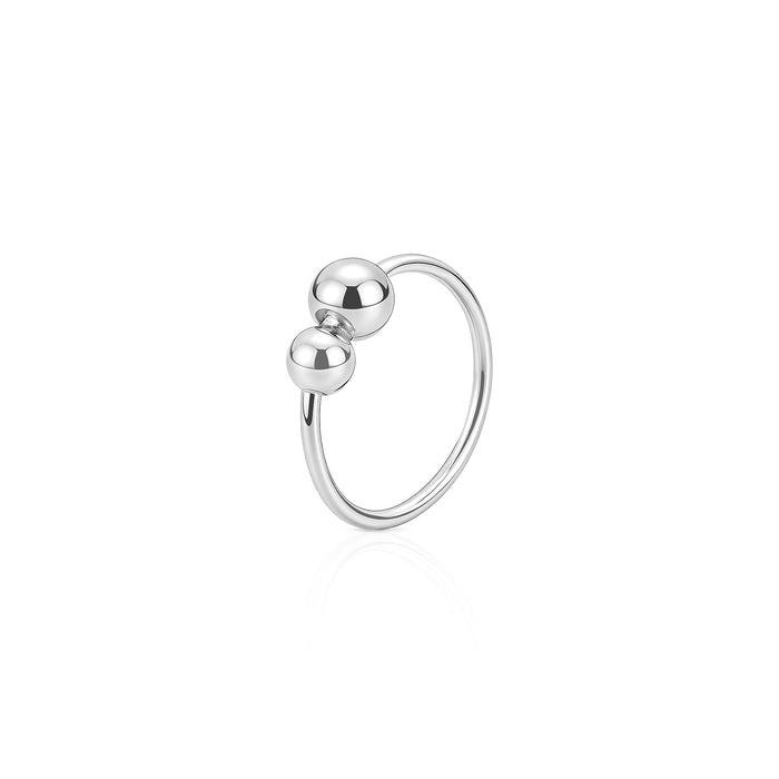Classic Dual Bead Helix Hoop