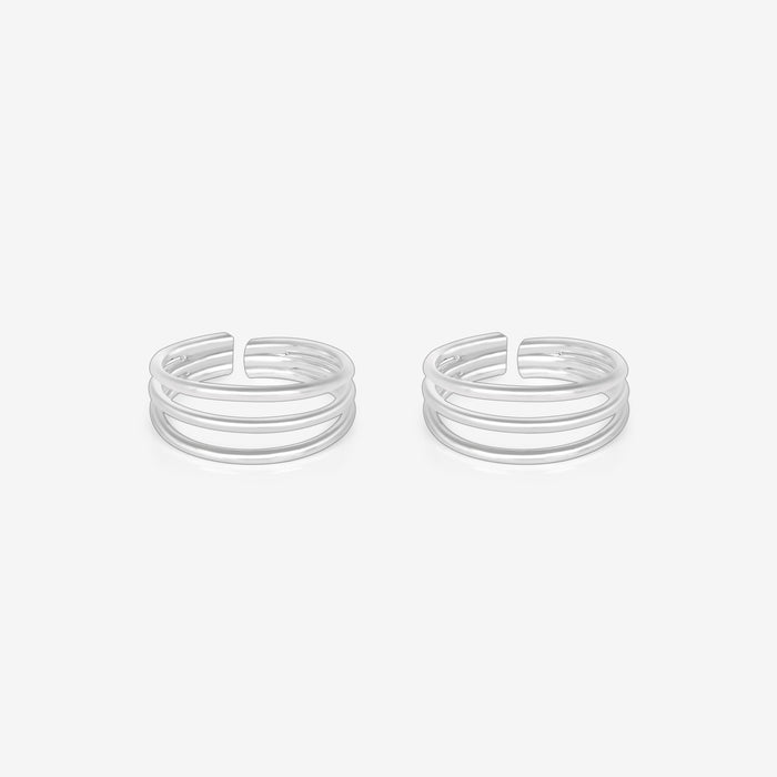 Classic Layered Band Toe Ring