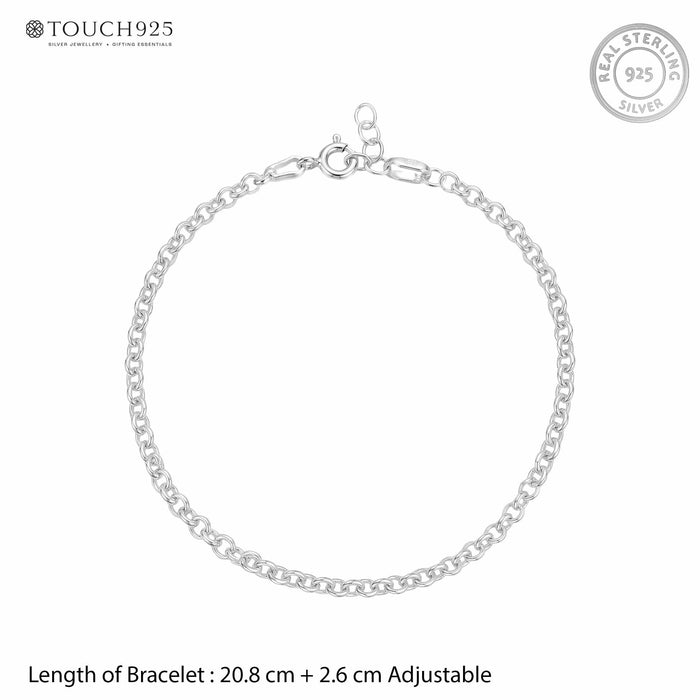 Classic Rolo Chained Bracelet
