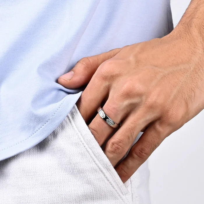 Classy Stone Studded Men's Ring