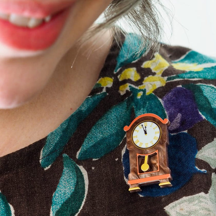 Clock Simplified Mini Brooch - Erstwilder x Pete Cromer Fairytales 2 (2026)