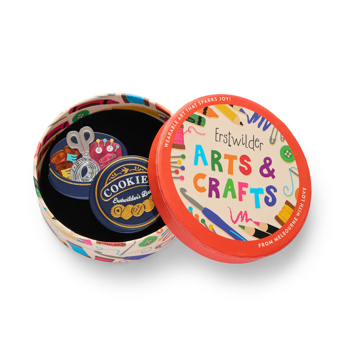 Cookie Tin Secrets Brooch - Erstwilder Arts & Crafts 2 (2026)