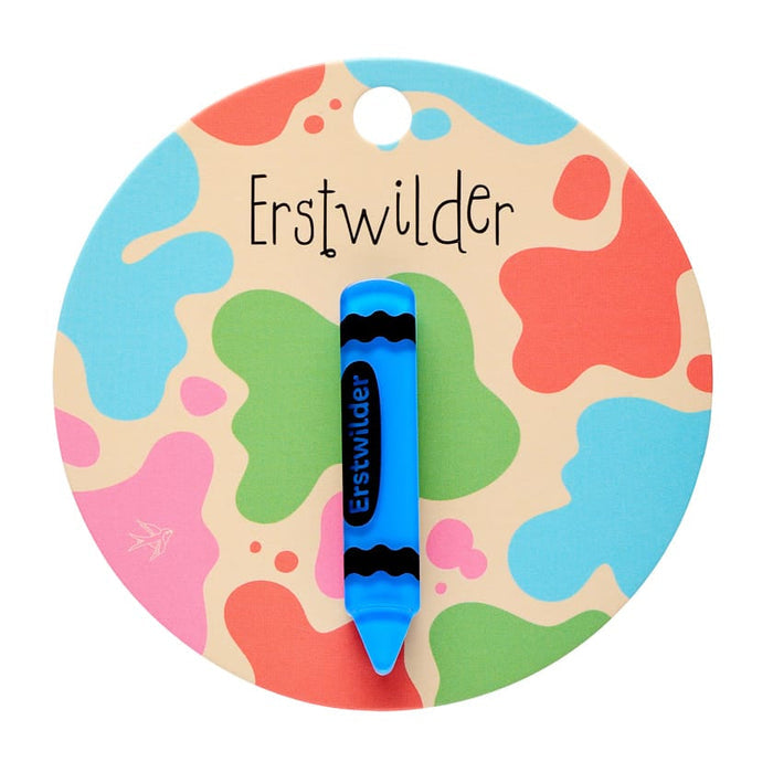 Crayon Simplified Mini Brooch Blue - Erstwilder Arts & Crafts (2026)