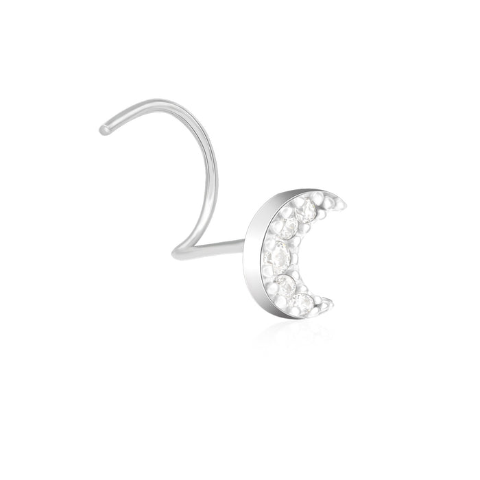 Crescent Glow Nose Pin