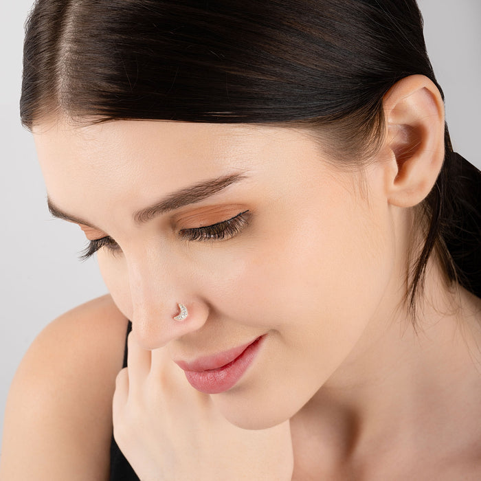 Crescent Glow Nose Pin