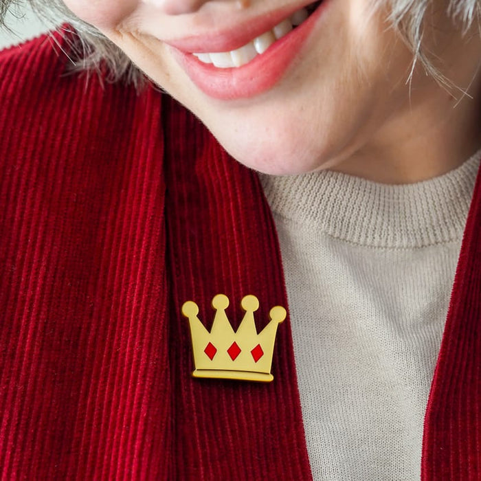 Crown Simplified Mini Brooch - Erstwilder x Pete Cromer Fairytales 2 (2026)