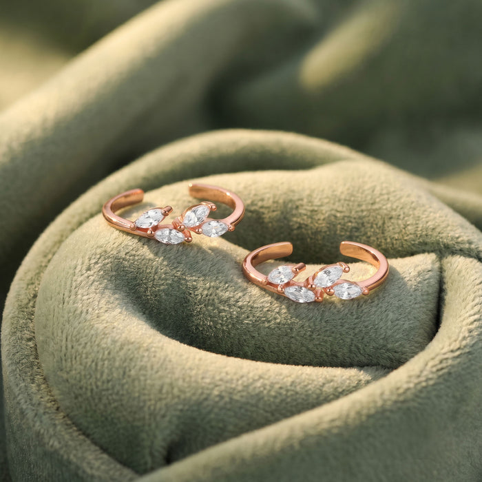 Crystal Flare Toe Ring