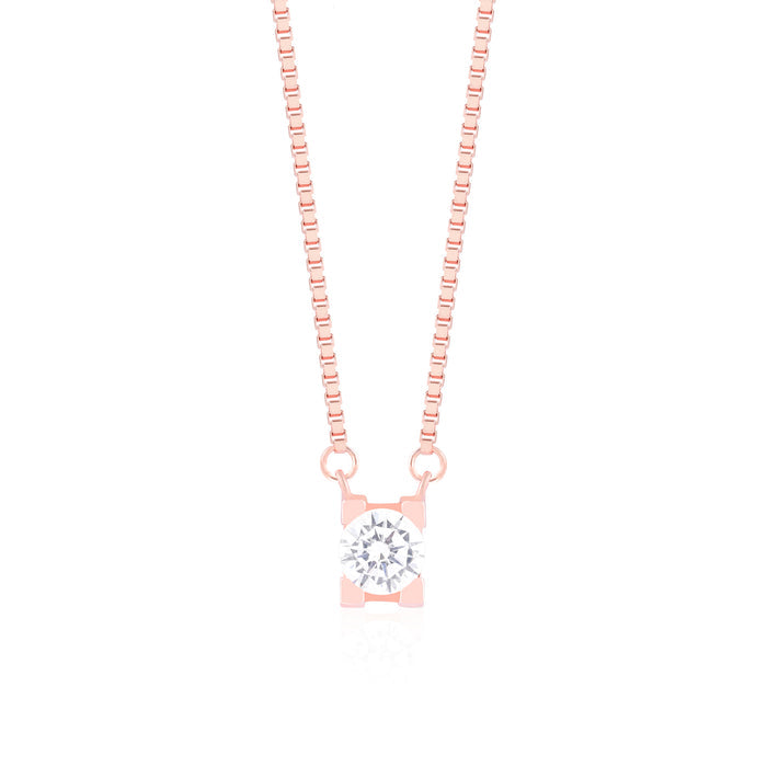 Crystal Solitaire Necklace