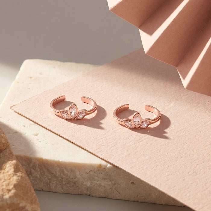 Crystal Sprout Toe Ring