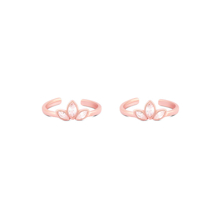 Crystal Sprout Toe Ring