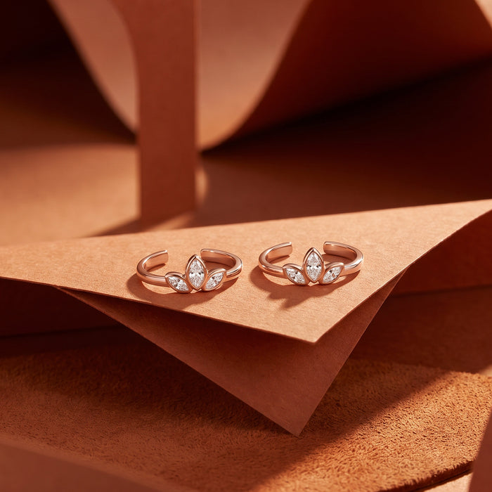 Crystal Sprout Toe Ring