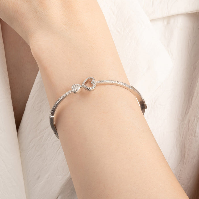 CZ Adornded Heart Link Kada