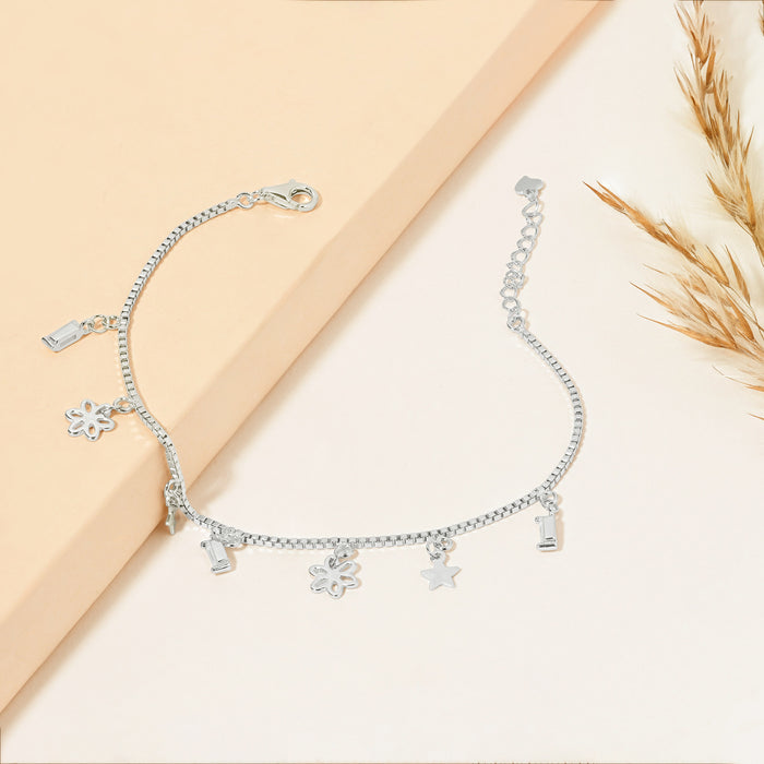 Dangle Charm Silver Bracelet