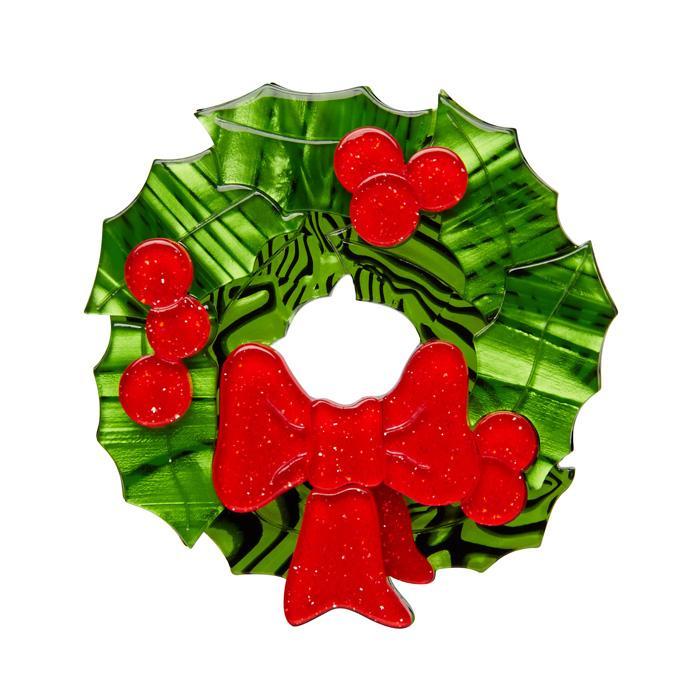 Deck the Halls Wreath Brooch - Erstwilder Kitchy Christmas (2017)
