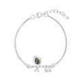Divine Flute Dangle Silver Bracelet