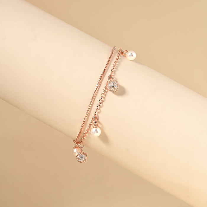Double Layered Charm Bracelet