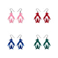 Double Penguin Drop Essential Earrings (Pink, Red, Blue, Green) - Erstwilder By Your Side (2026)