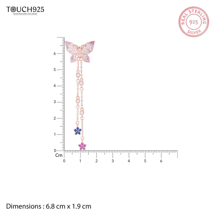 Drop Chain Butterfly Dangler