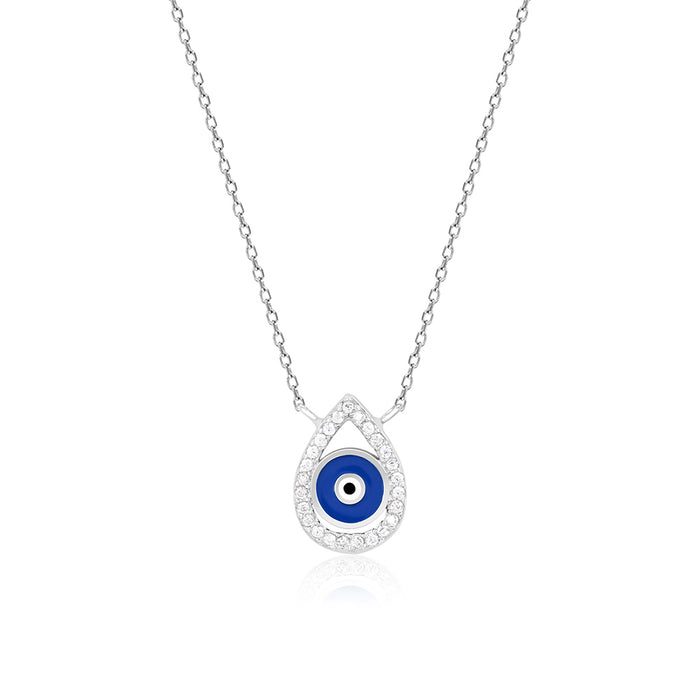 Drop Evil Eye Necklace