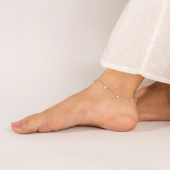 Drop Studded Anklet