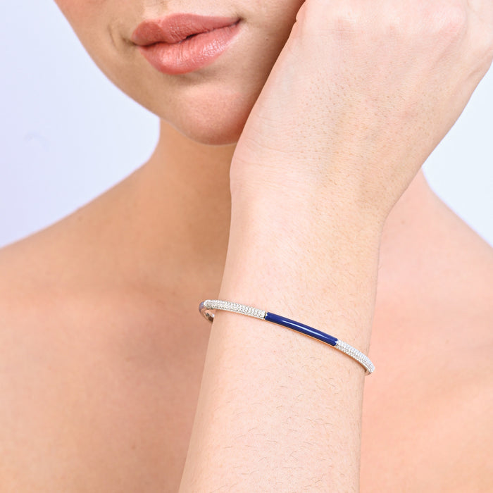 Dual Accent Silver Bracelet