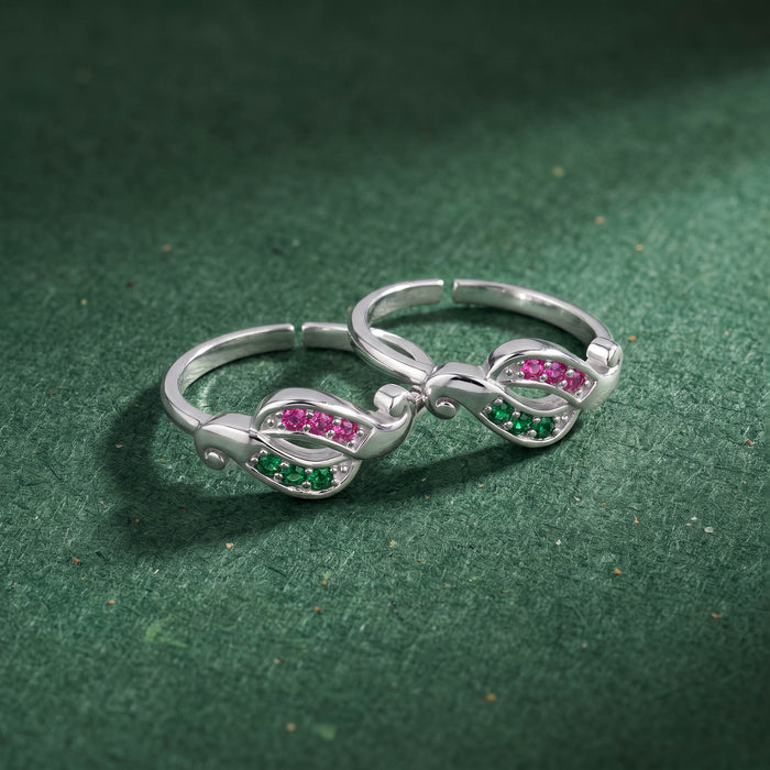 Dual Leaf Toe Ring