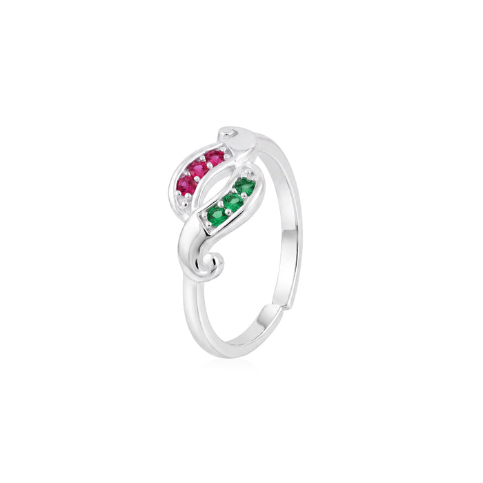 Dual Leaf Toe Ring