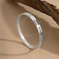 Dual Line Minimal Silver Kada