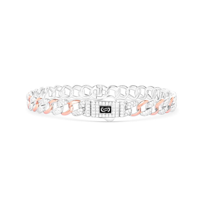 Dual Luxe Link Silver Kada