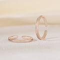 Dual Stripe Toe Ring