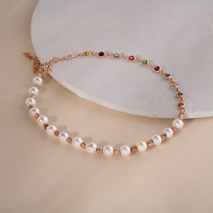 Dual-Style Pearl Anklet