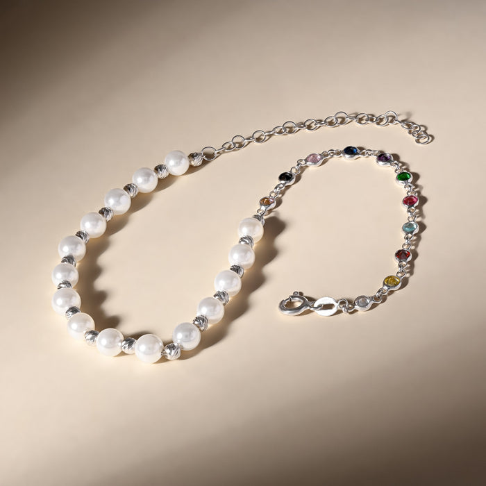 Dual-Style Pearl Anklet