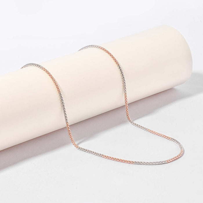 Dual-Tone Luxe Silver Chain