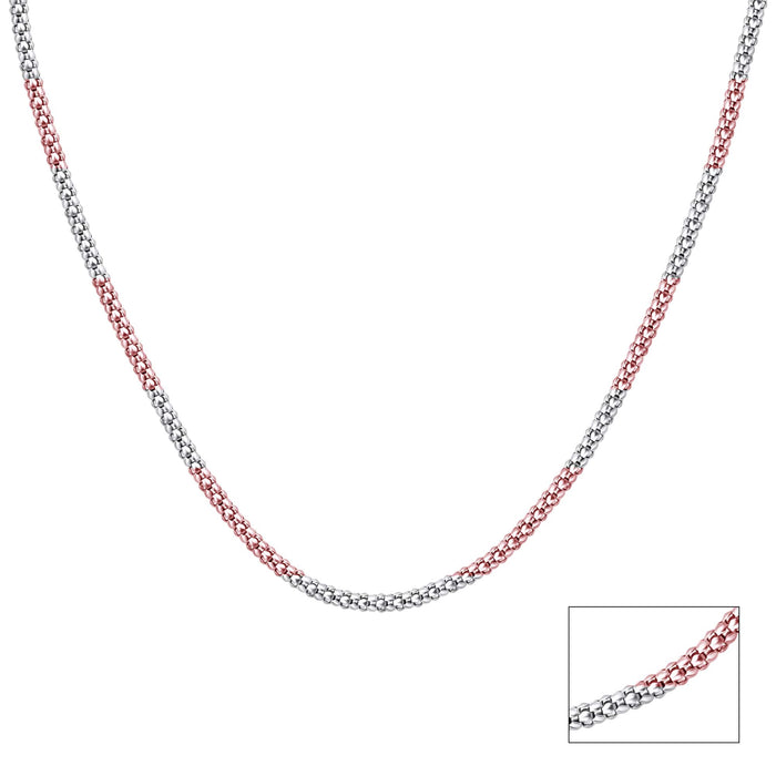 Dual-Tone Luxe Silver Chain