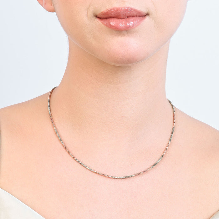 Dual-Tone Luxe Silver Chain