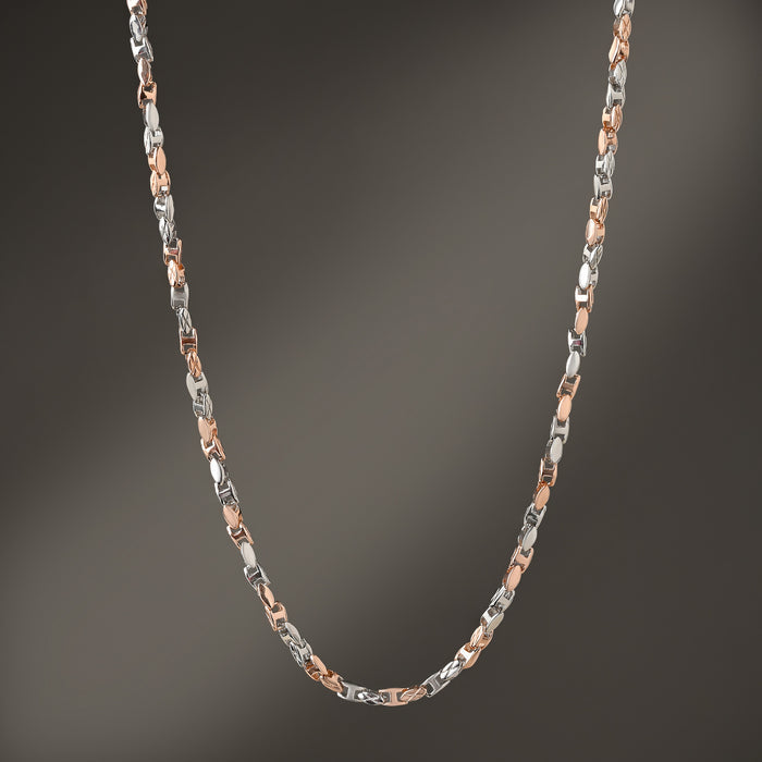 DualTone Link Silver Chain