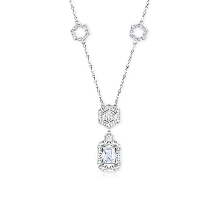 Elegant Geometry Necklace Set