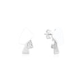 Enamel Asymmetric Earrings