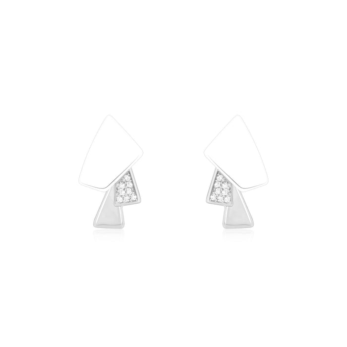Enamel Asymmetric Earrings