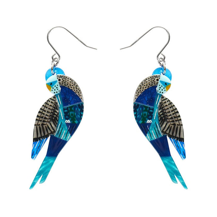 Erstwilder - A Budgie Named Chirp Drop Earrings - Clare Youngs (2024)